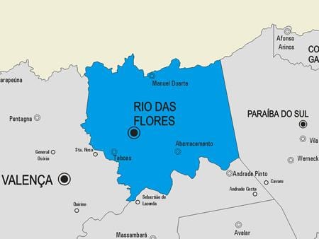 Mapa de Río das Ostras concello