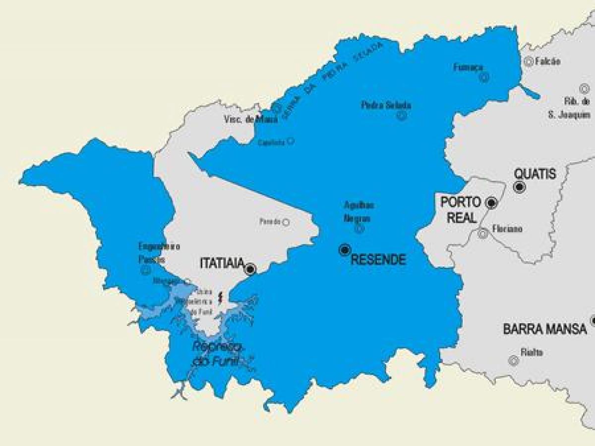 Mapa de Resende concello