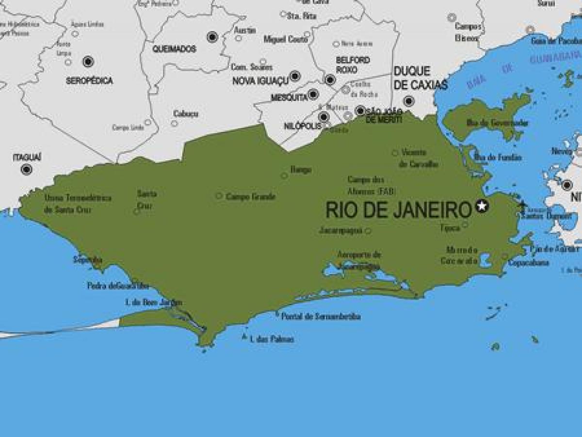 Mapa de Rio Bonito municipio