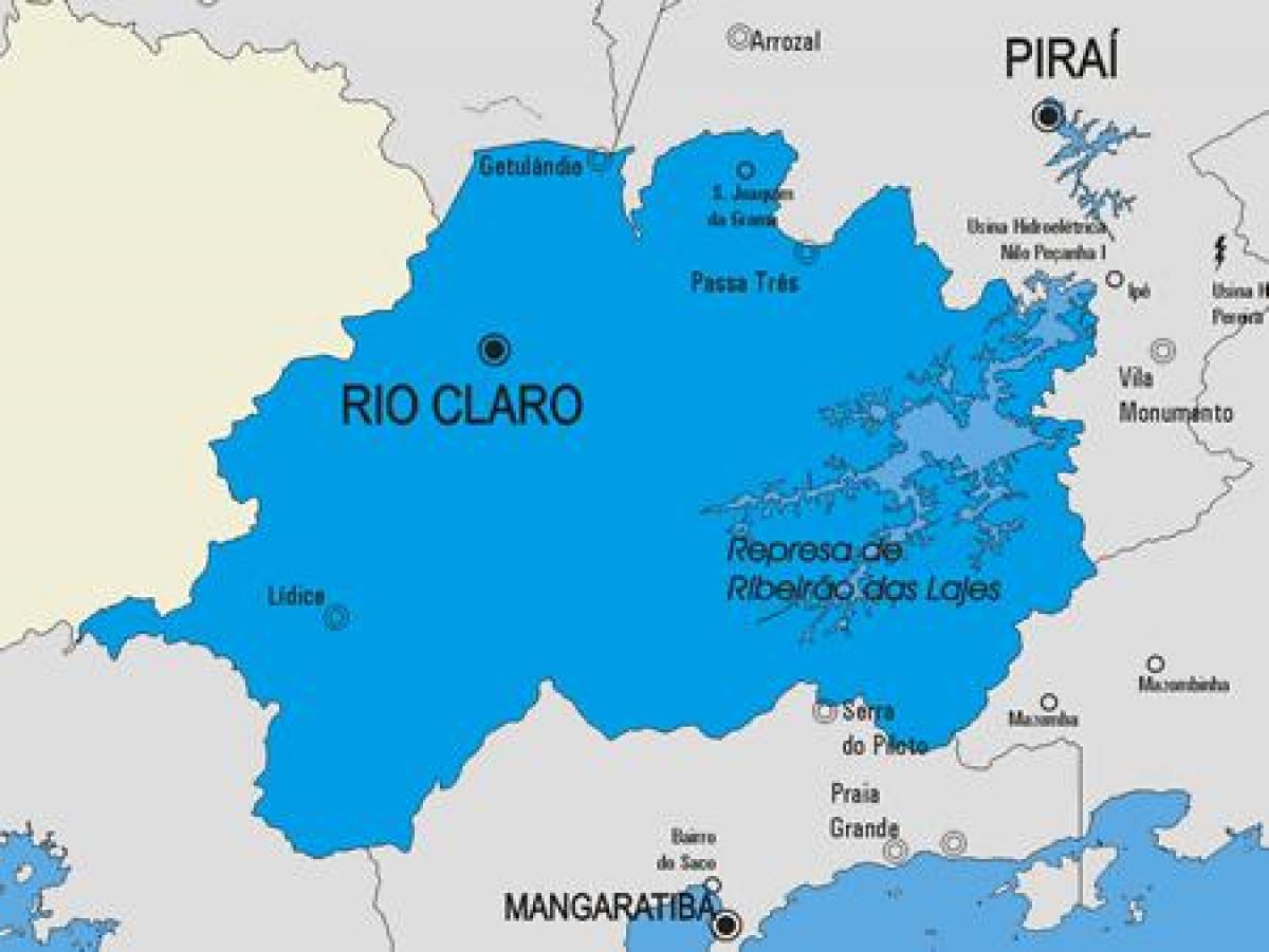 Mapa de Río Claro concello