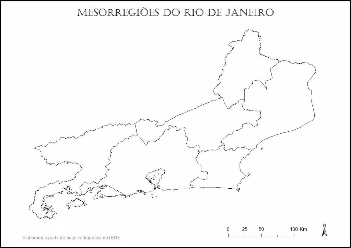 Mapa de Río de Janeiro virxe