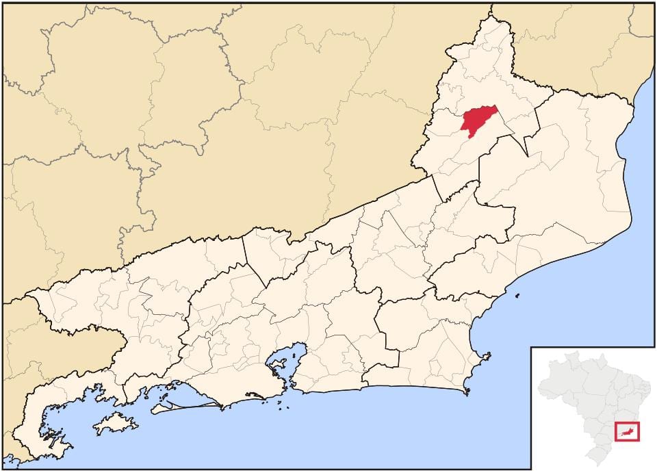 Mapa de San José de Ubá