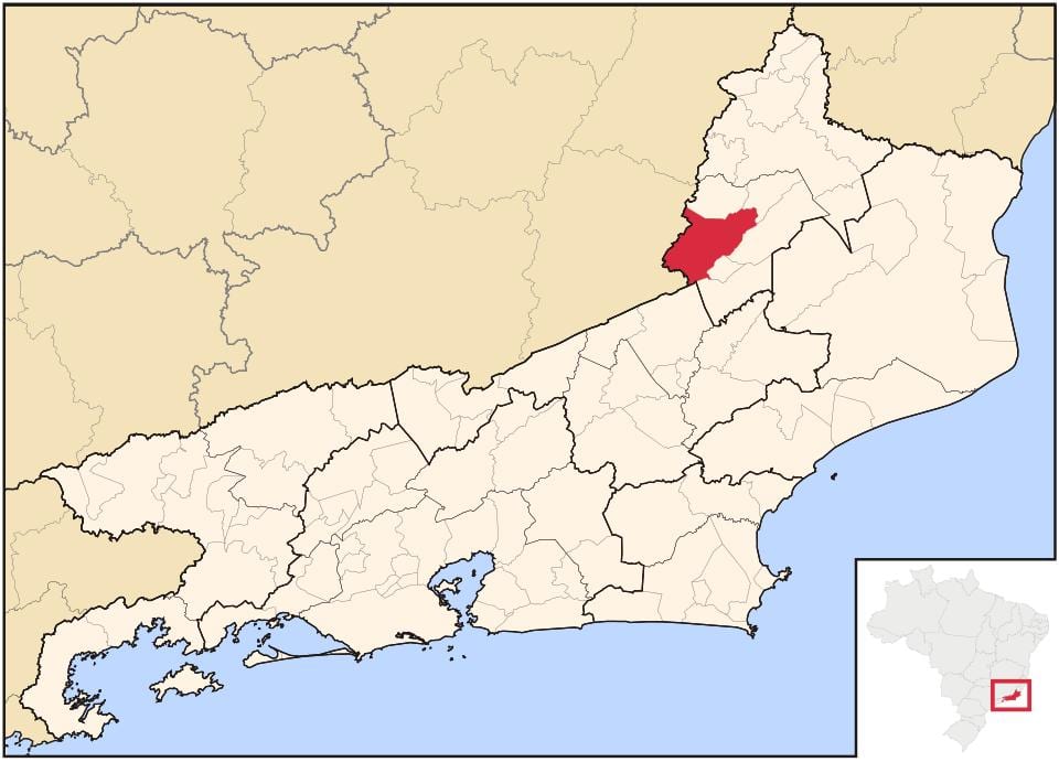 Mapa de Santo Antonio de Pádua