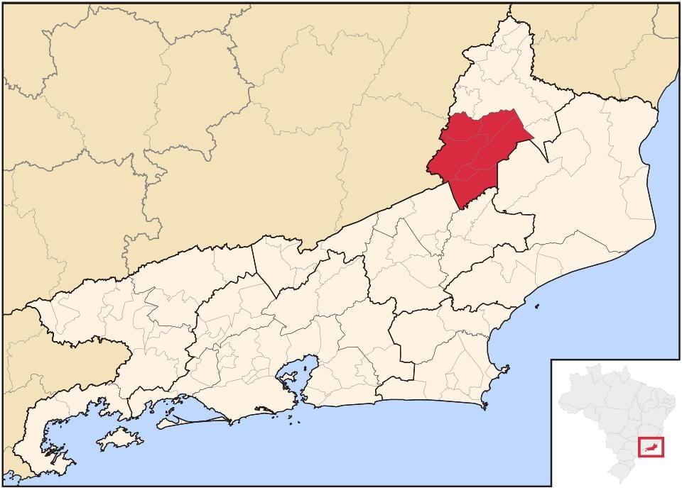 Mapa de Santo Antonio de Pádua