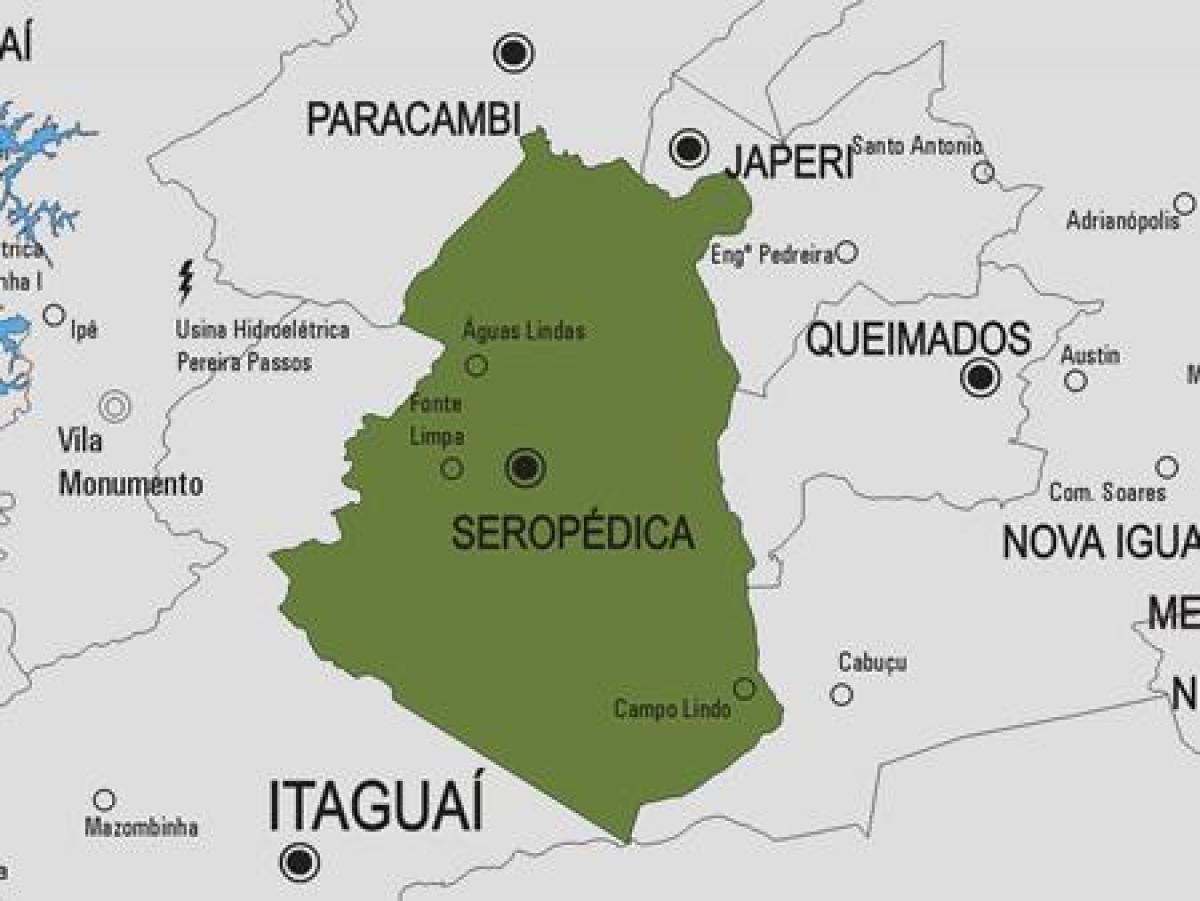 Mapa de Seropédica concello