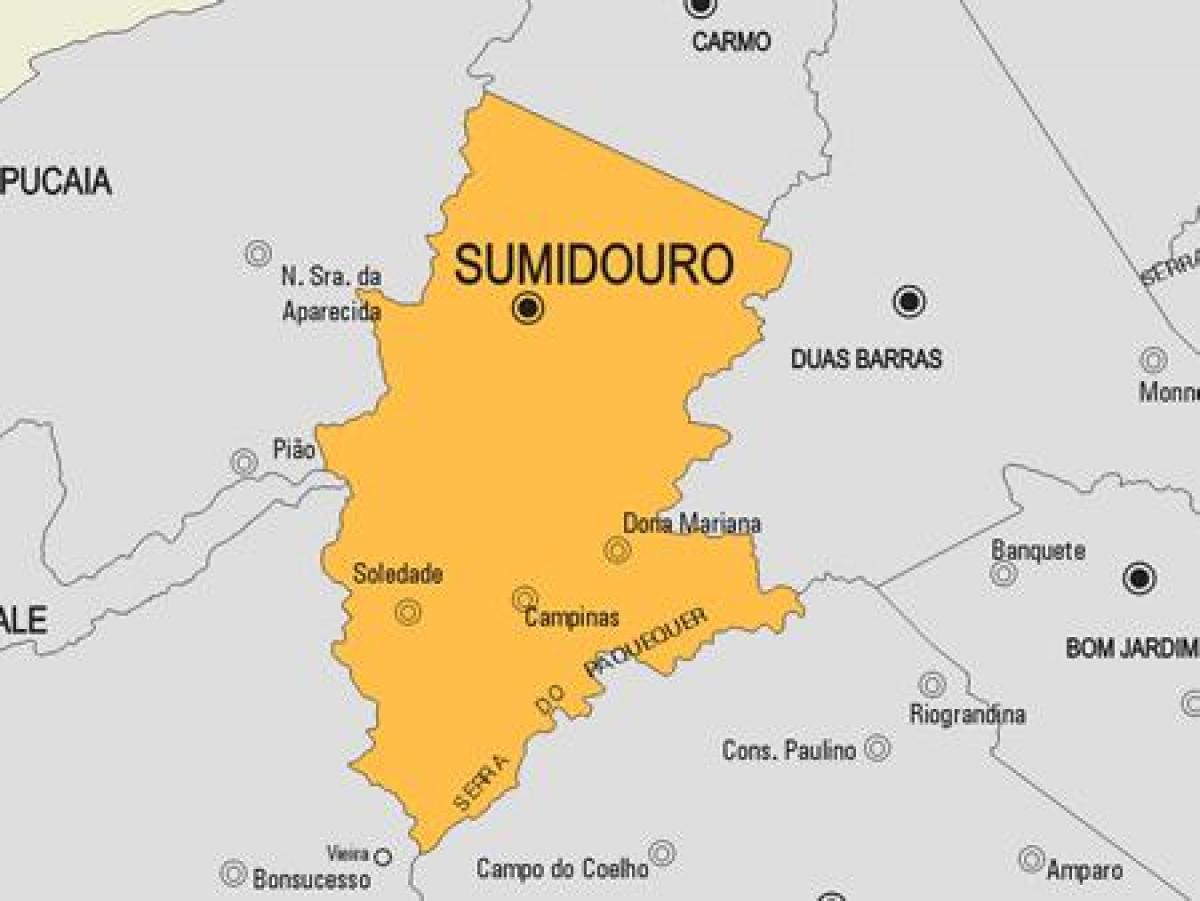 Mapa de Sumidouro concello
