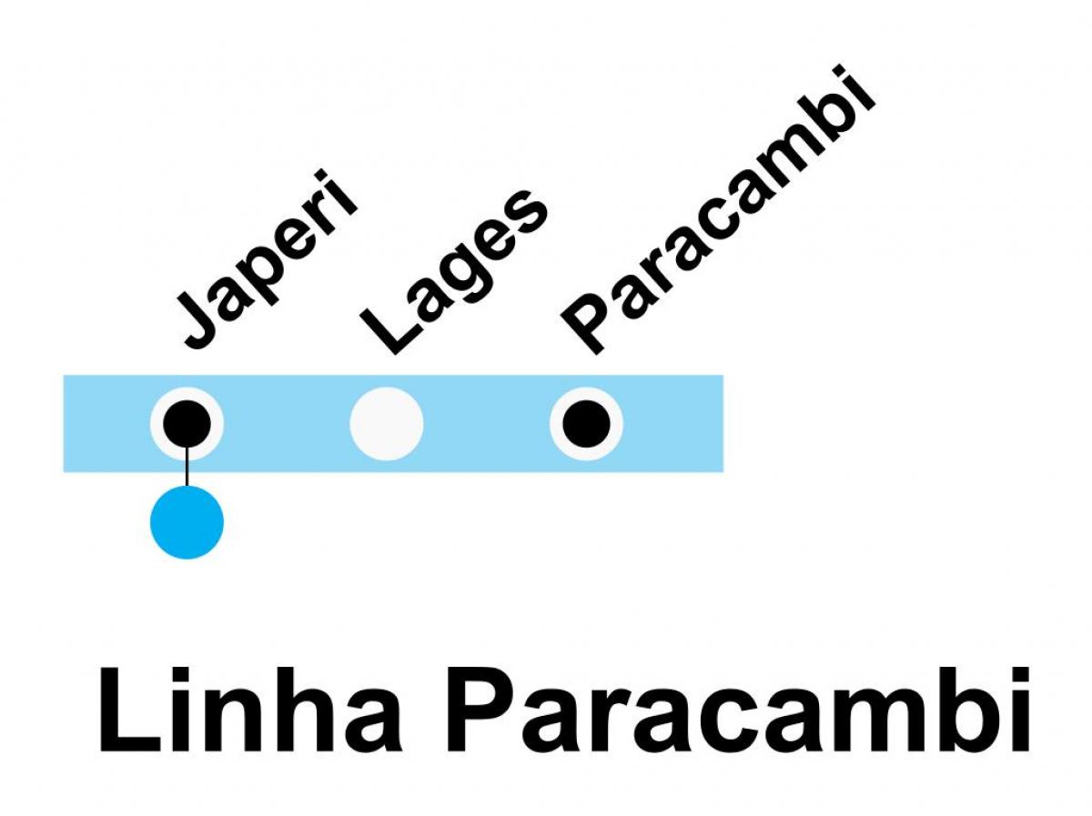 Mapa de SuperVia - Line Paracambi