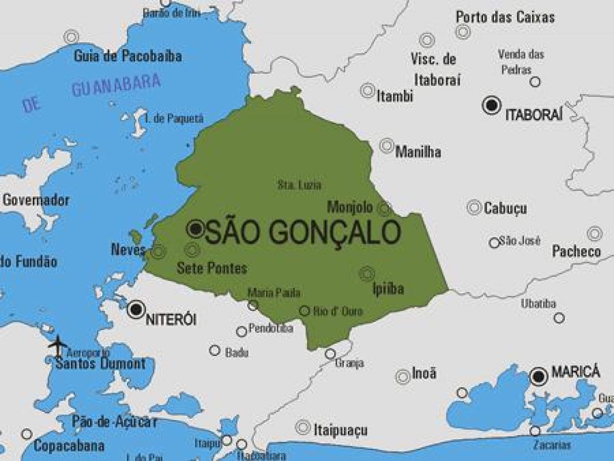 Mapa de São Gonçalo concello
