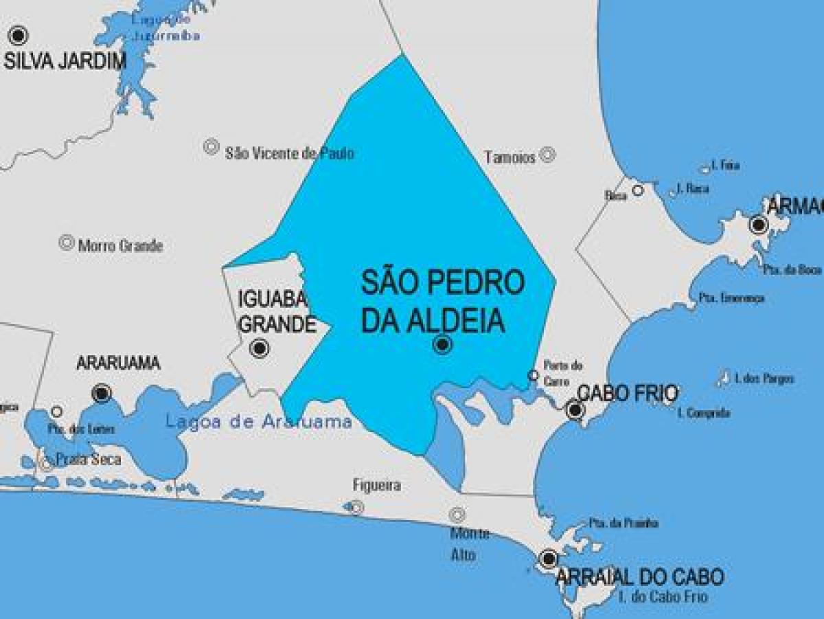 Mapa de São Pedro da Aldeia concello