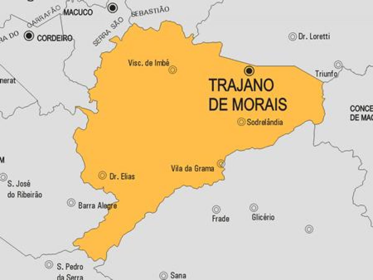 Mapa de Trajano de Morais concello