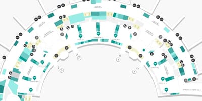 Mapa do aeroporto Galeão Terminal 2 Nivel 3