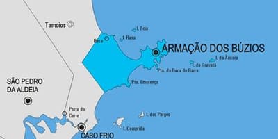 Mapa de Armação dos Búzios concello