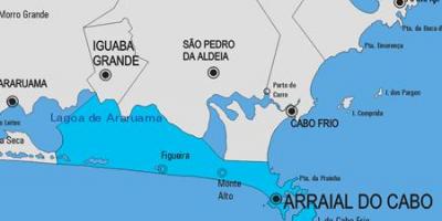 Mapa de Arraial facer a Cabo concello