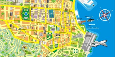 Mapa de atraccións Río de Janeiro