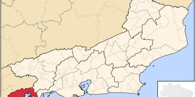 Mapa da Baía da Illa Grande