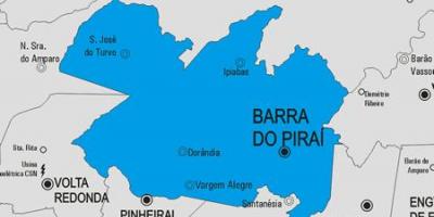 Mapa de Barra facer Piraí concello
