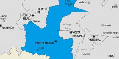 Mapa de Barra Mansa concello