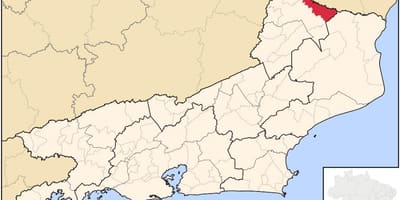 Mapa do Bo Xesús facer Itabapoana