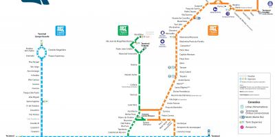 Mapa de BRT Río de Janeiro