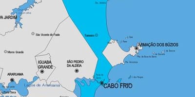 Mapa de Cabo Frío concello