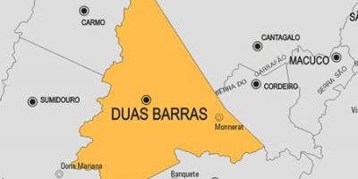 Mapa de Duas Barras concello