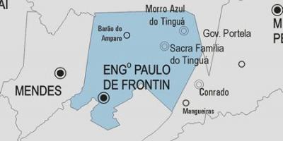 Mapa de Engenheiro Paulo de Frontin concello