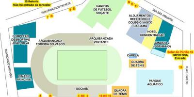 Mapa de estadio de San Januário