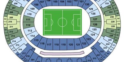 Mapa do estadio do Maracanã sièges