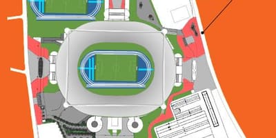 Mapa do estadio Engenhão