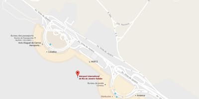 Mapa de Galeão aeroporto
