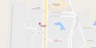 Mapa de Jacarepaguá-Roberto Marinho aeroporto