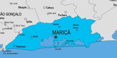 Mapa de Maricá concello