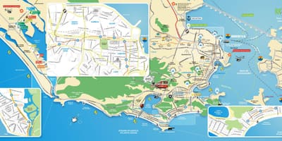Mapa dos monumentos Río de Janeiro