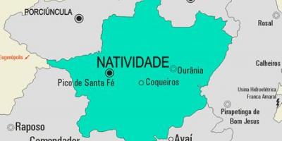 Mapa da Natividade concello