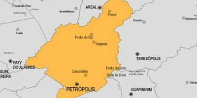 Mapa de Petrópolis concello