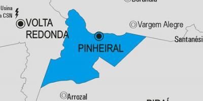 Mapa de Pinheiral concello