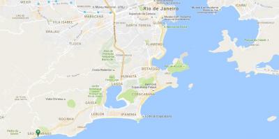 Mapa da praia de San Conrado