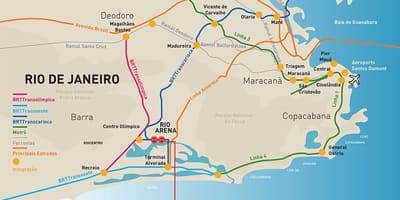 Mapa de Río Arena localización