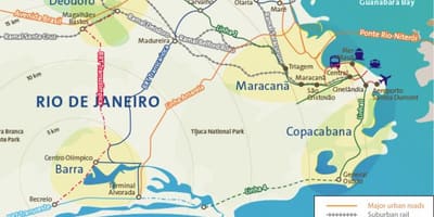 Mapa de Río de Janeiro aeroportos