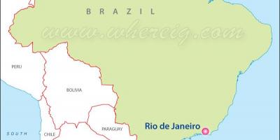 Mapa de Río de Janeiro, Brasil
