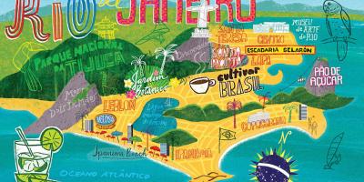 Mapa de Río de Janeiro fondo