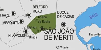 Mapa de São João de Meriti concello