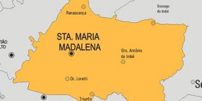 Mapa de Santa María Madalena concello