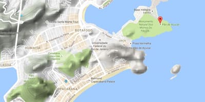 Mapa de Sugarloaf Montaña