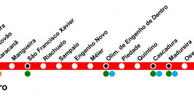 Mapa de SuperVia - Line Deodoro