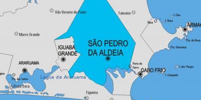 Mapa de São Pedro da Aldeia concello