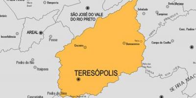 Mapa de Teresópolis concello
