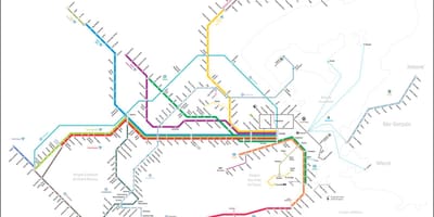 Mapa de transporte de Río