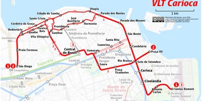 Mapa de VLT Río de Janeiro