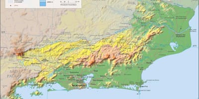 Mapa do xeográfica Río de Janeiro